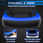 PU Leather Computer Chair Ergonomic Office Chair Gaming Chair with Lumbar Support,Rolling Desk Chairs with Flip-up Armrests