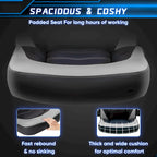 PU Leather Computer Chair Ergonomic Office Chair Gaming Chair with Lumbar Support,Rolling Desk Chairs with Flip-up Armrests