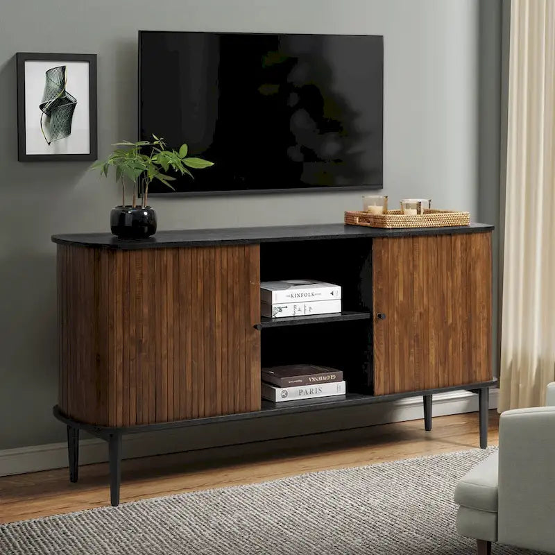 Credenza Franz Modern a 63" di larghezza con ripiano regolabile di HULALA HOME