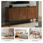 Credenza Franz Modern a 63" di larghezza con ripiano regolabile di HULALA HOME