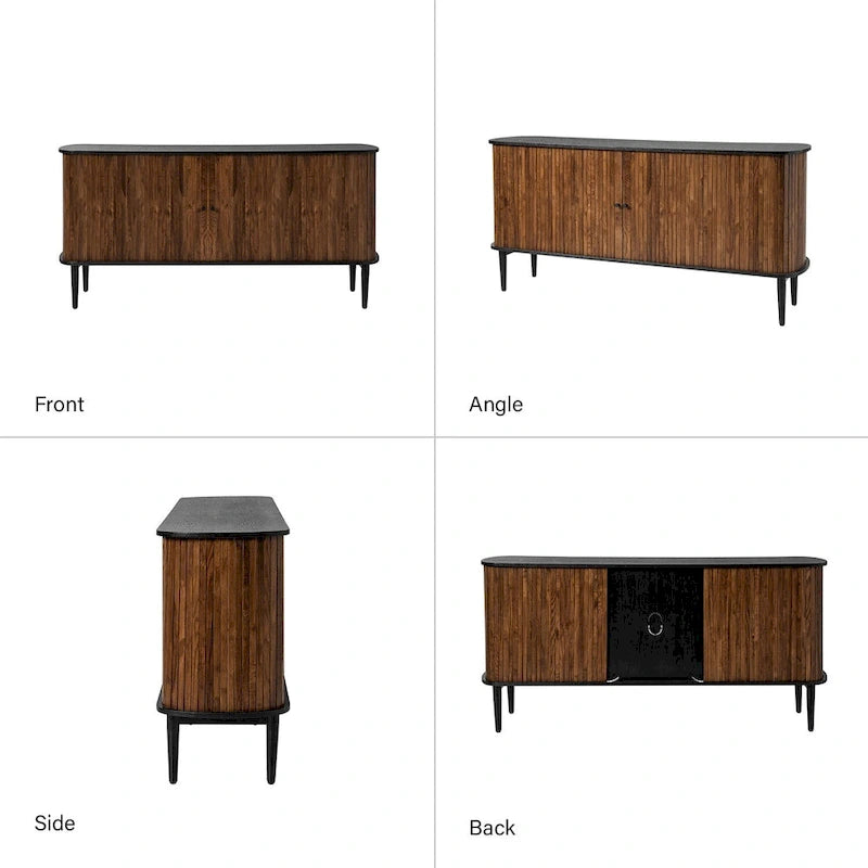Credenza Franz Modern a 63" di larghezza con ripiano regolabile di HULALA HOME