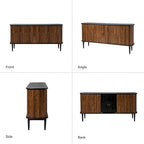 Credenza Franz Modern a 63" di larghezza con ripiano regolabile di HULALA HOME