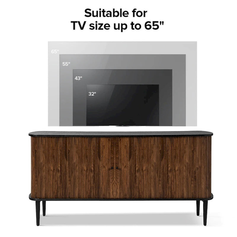 Credenza Franz Modern a 63" di larghezza con ripiano regolabile di HULALA HOME