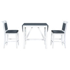 3-Piece Wood Counter Height Drop Leaf Dining Table Set