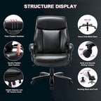Snugway Sedia da Ufficio Ergonomica Direzionale Schienale Alto e Grande Portata 180kg
