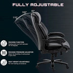 Snugway Sedia da Ufficio Ergonomica Direzionale Schienale Alto e Grande Portata 180kg