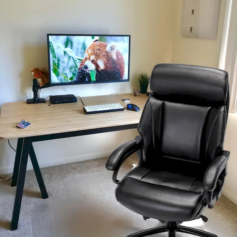Snugway Sedia da Ufficio Ergonomica Direzionale Schienale Alto e Grande Portata 180kg