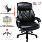 Snugway Sedia da Ufficio Ergonomica Direzionale Schienale Alto e Grande Portata 180kg