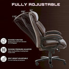 Snugway Sedia da Ufficio Ergonomica Direzionale Schienale Alto e Grande Portata 180kg