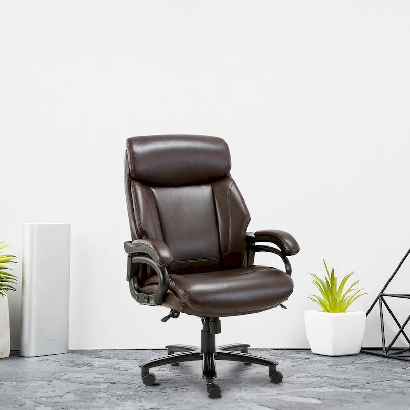 Snugway Sedia da Ufficio Ergonomica Direzionale Schienale Alto e Grande Portata 180kg