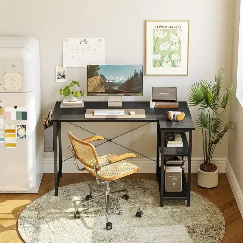 40 Inch Small L Shaped Computer Desk