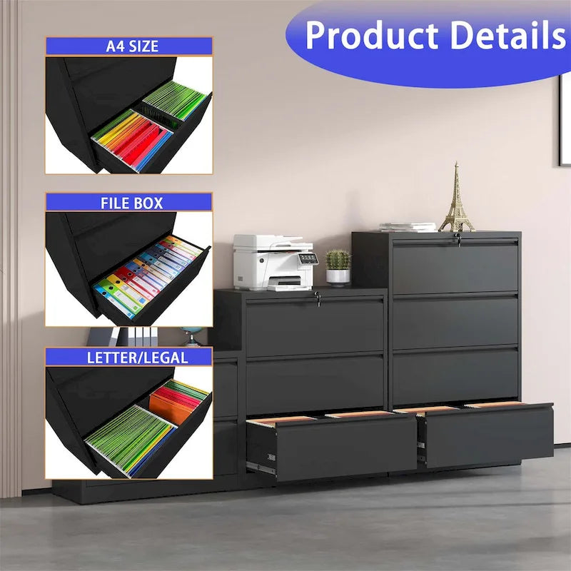 Lateral File Cabinet 3 Drawer