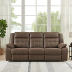 Set reclinabile 2 pezzi per soggiorno Lesley Roundhill Furniture, marrone