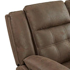 Set reclinabile 2 pezzi per soggiorno Lesley Roundhill Furniture, marrone