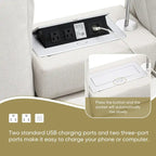Harper&Bright Designs Divano componibile moderno multifunzione Cloud