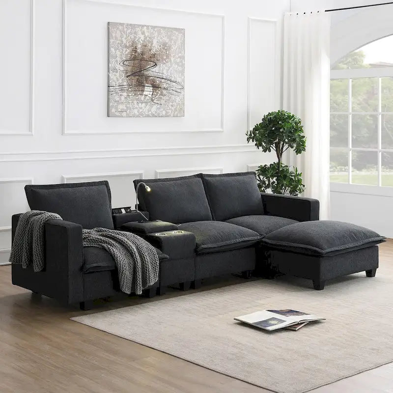 Harper&Bright Designs Divano componibile moderno multifunzione Cloud