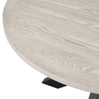 Roundhill Furniture Gates Round Dining Table, Gray