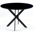 Tavolo da Pranzo Mid-century con Piano Rotondo e Base a Piedistallo