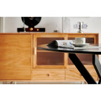 Tavolo da Pranzo Mid-century con Piano Rotondo e Base a Piedistallo