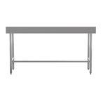 Commercial Stainless Steel Kitchen Prep and Work Table with Backsplash