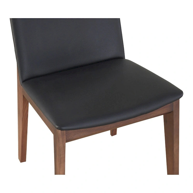 Aurelle Home Derk Modern Solid Walnut Dining Chairs - Set of 2