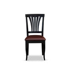 East West Furniture 7 Piece Kitchen Table Set- a Dining Table and 6 Faux Leather Dining Room Chairs, 42x60 Inch, Black
