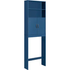 Yaheetech 2-Shelf Bathroom Organizer Over The Toilet,Double Doors
