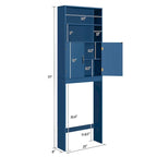 Yaheetech 2-Shelf Bathroom Organizer Over The Toilet,Double Doors