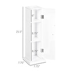 Bathroom Toilet Paper Cabinet, Corner Floor Cabinet with Doors and Shelves