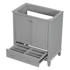 Mobiletto da bagno con ante e cassetto
