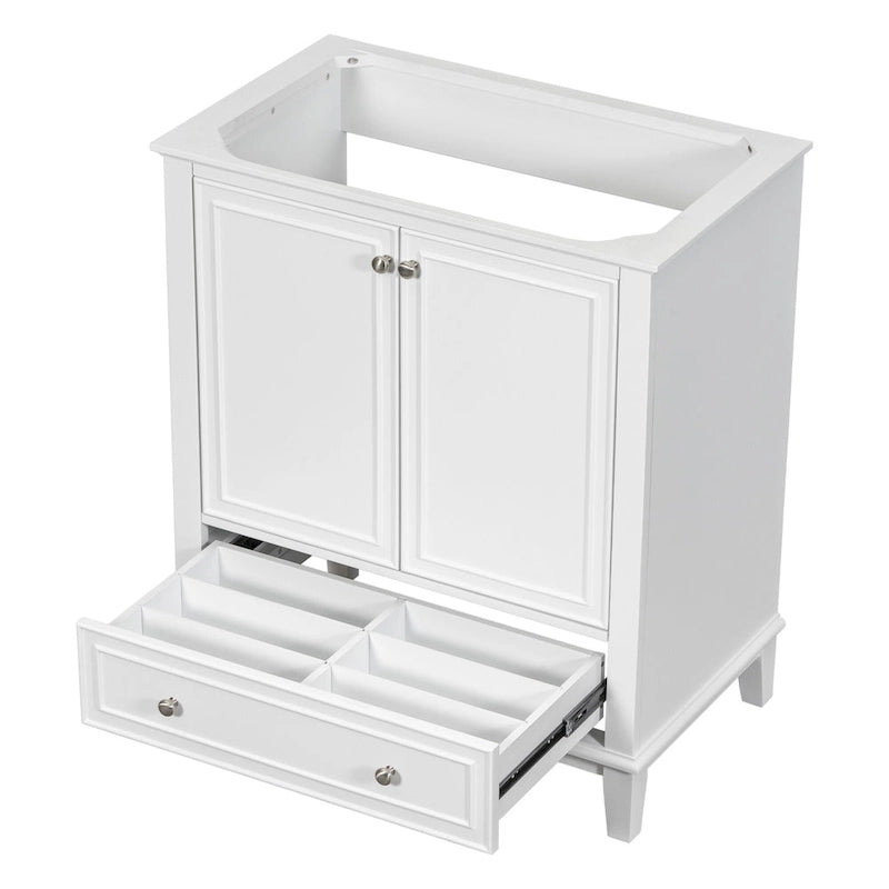 Mobiletto da bagno con ante e cassetto