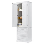 Tall Storage Cabinet with Drawers for Bathroom/Office