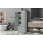 Tall Storage Cabinet with Drawers for Bathroom/Office