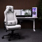 Arozzi Vernazza Soft Fabric Office and Gaming Chair with Soft Neck Lumbar Support Pillows