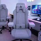 Arozzi Vernazza Soft Fabric Office and Gaming Chair with Soft Neck Lumbar Support Pillows