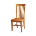 International Concepts Cosmo Tall Mission Chairs in Legno Massello, Set da 2