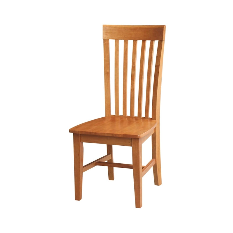 International Concepts Cosmo Tall Mission Chairs in Legno Massello, Set da 2