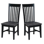 International Concepts Cosmo Tall Mission Chairs in Legno Massello, Set da 2
