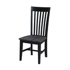International Concepts Cosmo Tall Mission Chairs in Legno Massello, Set da 2