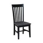 International Concepts Cosmo Tall Mission Chairs in Legno Massello, Set da 2