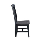 International Concepts Cosmo Tall Mission Chairs in Legno Massello, Set da 2
