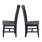 International Concepts Cosmo Tall Mission Chairs in Legno Massello, Set da 2
