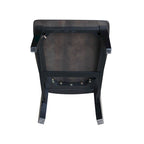International Concepts Cosmo Tall Mission Chairs in Legno Massello, Set da 2