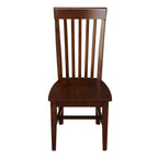 International Concepts Cosmo Tall Mission Chairs in Legno Massello, Set da 2