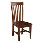 International Concepts Cosmo Tall Mission Chairs in Legno Massello, Set da 2