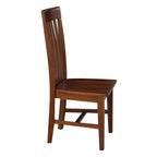 International Concepts Cosmo Tall Mission Chairs in Legno Massello, Set da 2