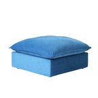Modular Sectional Sofa Couch, 162.98 Velvet L-Shape Sofa with Ottoman