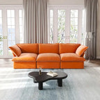 Modular Sectional Sofa Couch, 122.82 Velvet 3 Seater Sofa