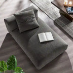 Chaise Longue Modulare Senza Braccioli in Tessuto Imbottito Solace