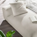 Chaise Longue Modulare Senza Braccioli in Tessuto Imbottito Solace